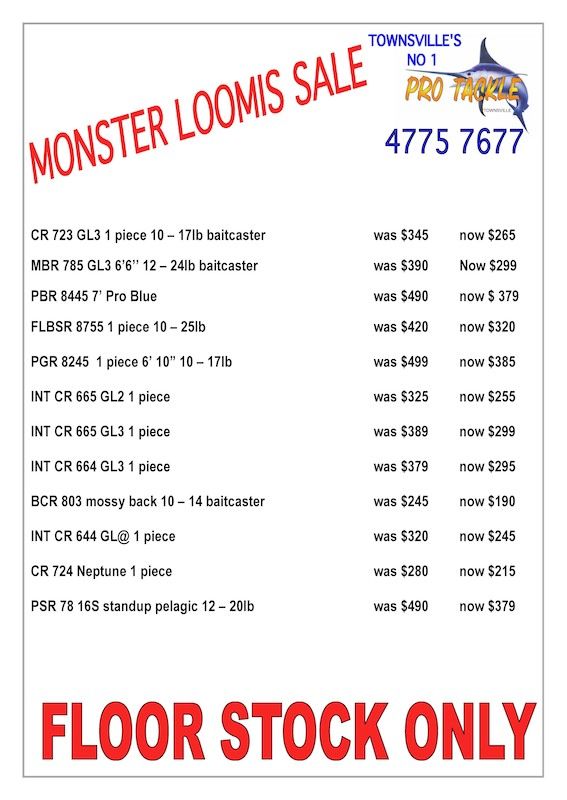 Pro Tackle MONSTER SALE Fishing Townsville